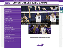 Tablet Screenshot of gcuvolleyballcamps.com